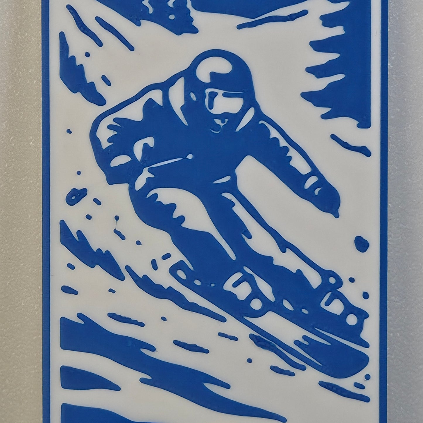 Alpine Skier Bookmark