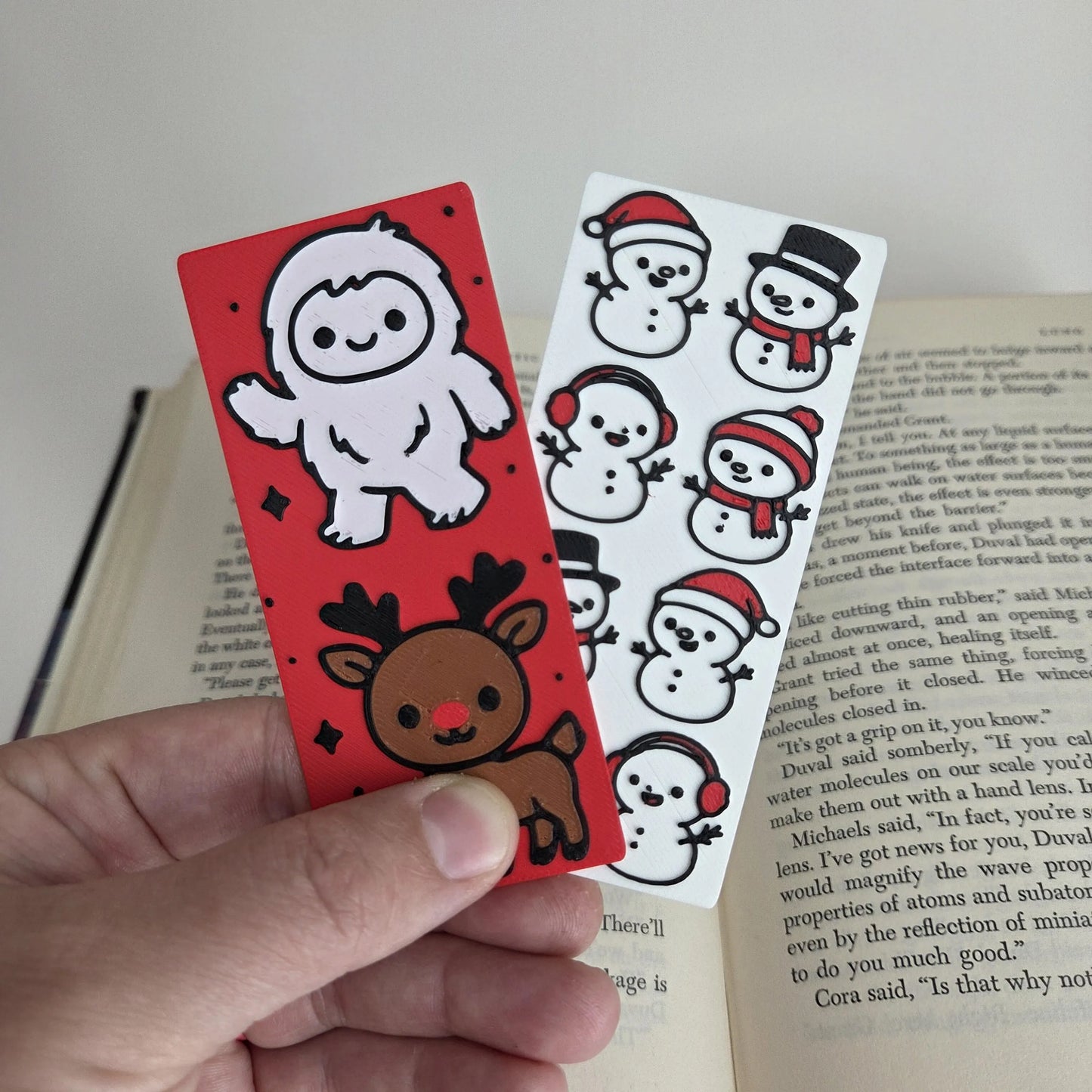 Snowman Winter Bookmark