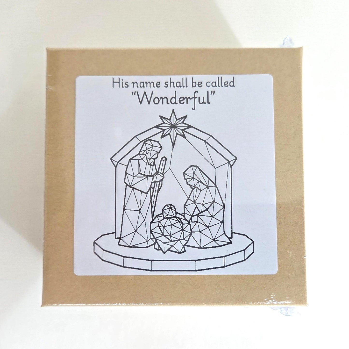 Minimalist Nativity Christmas Ornament