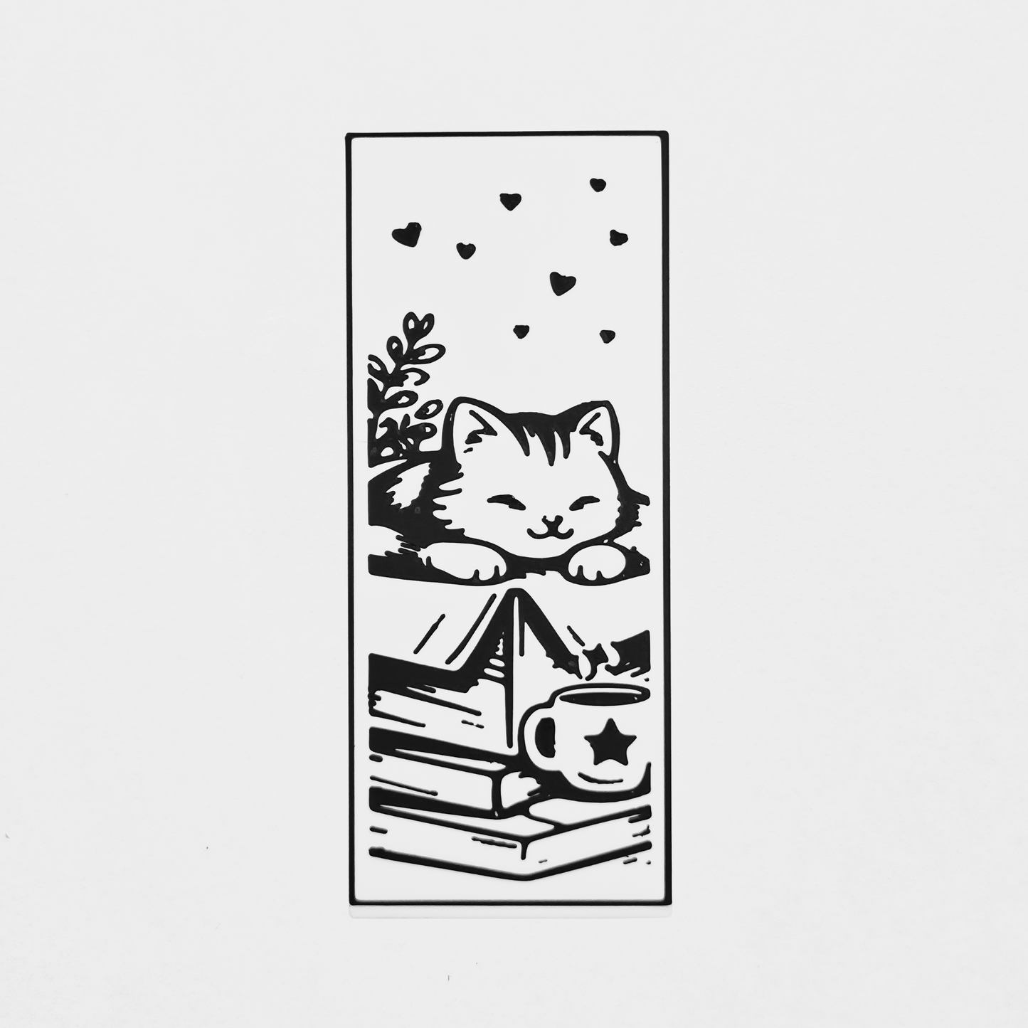 Cozy Reading Cat Bookmark