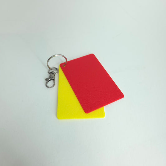 Soccer Yellow Card & Red Card Keychain