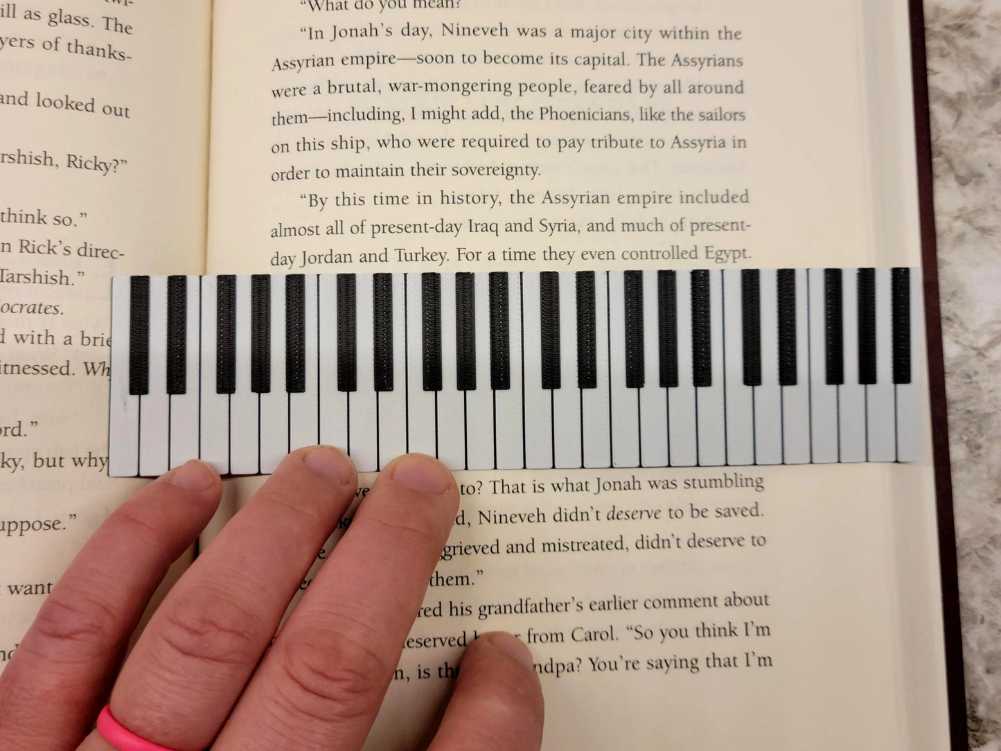 Piano Keys Bookmark