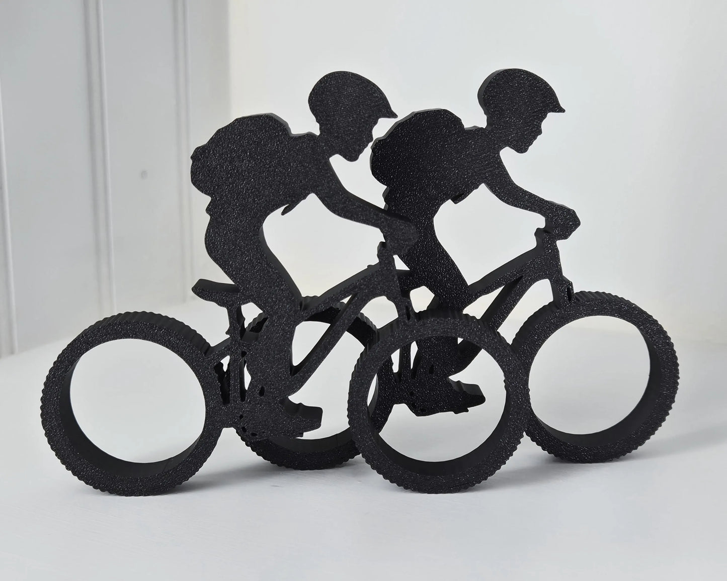 Two by Two Cyclist Sculpture Set