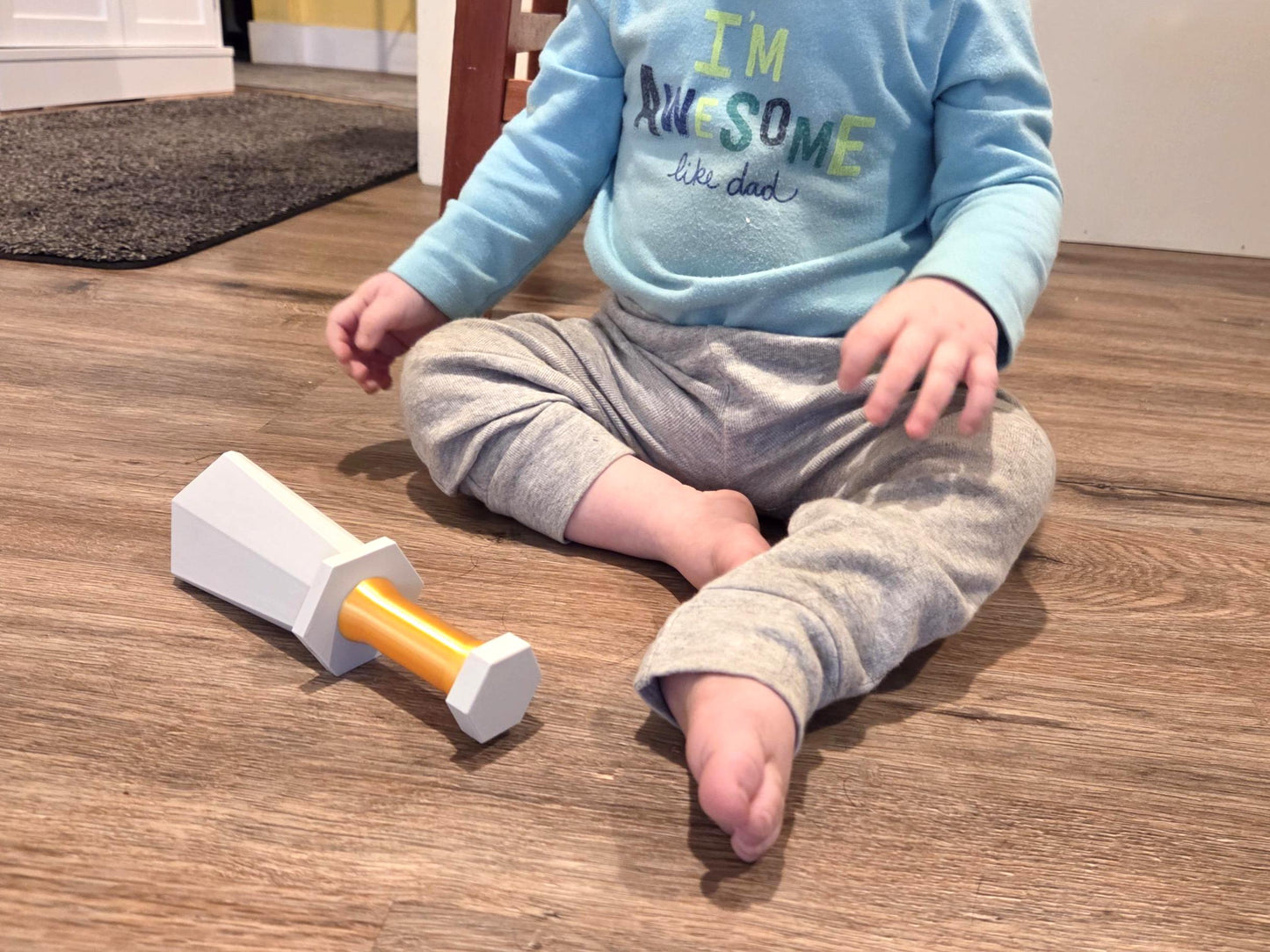 Glow-in-the-Dark Baby Sword Rattle