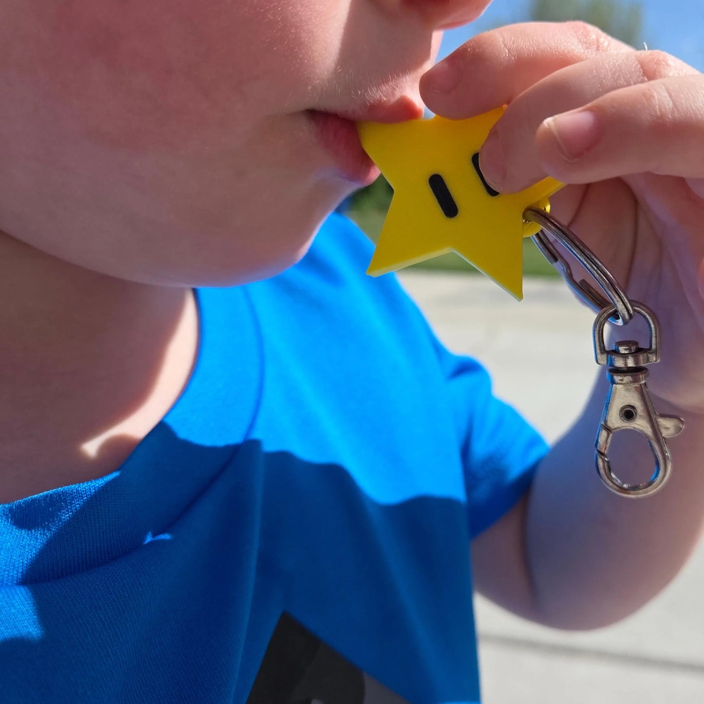 Super Mario Star Keychain