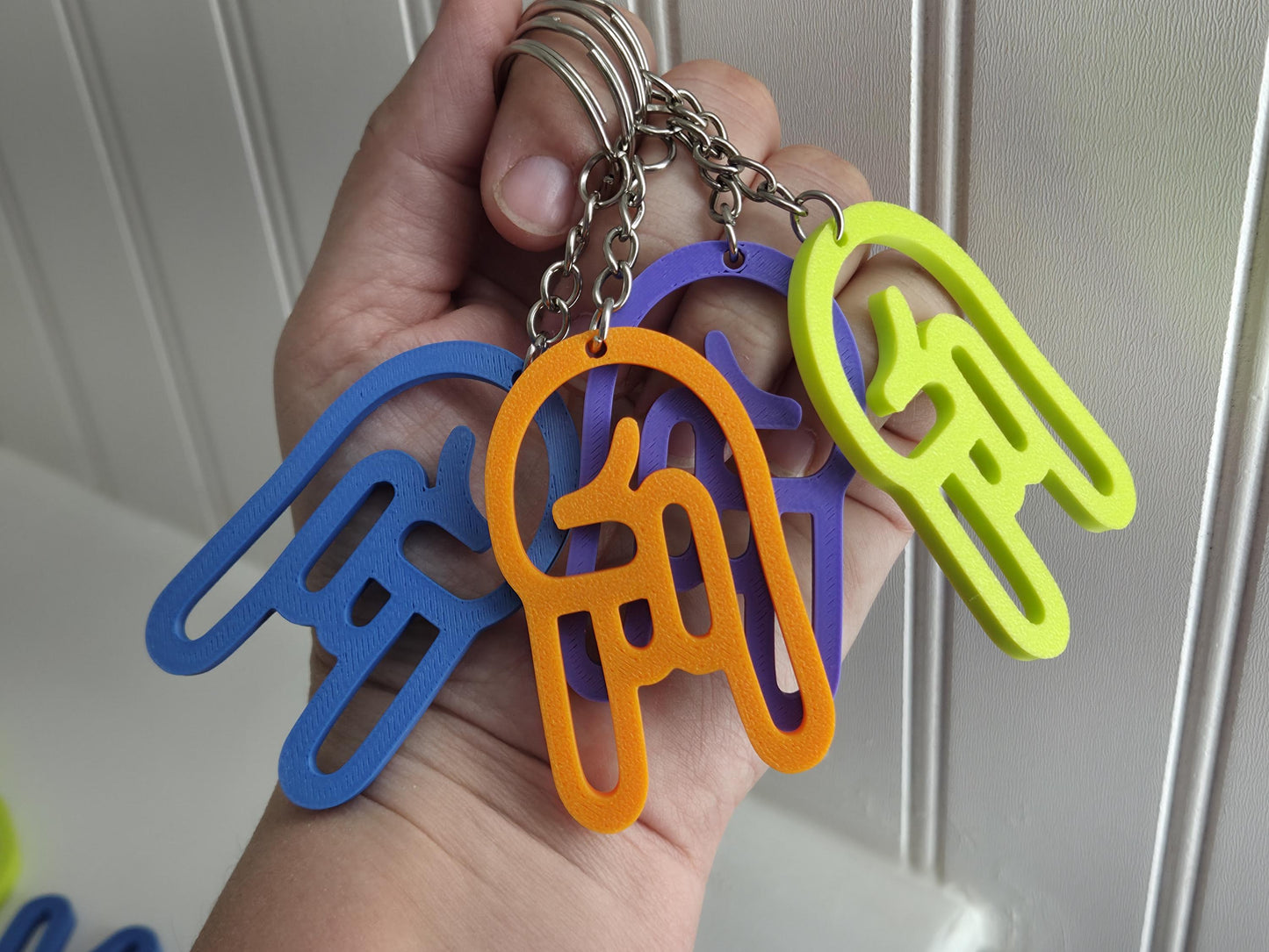 Rock On Hand Keychain