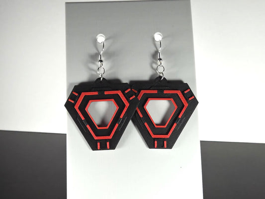 Tron Ares Inspired Triangle Earrings & Pendant