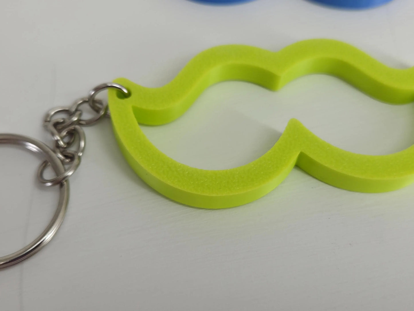 Funny Mustache Keychain