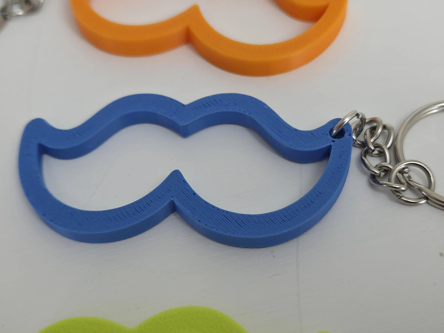 Funny Mustache Keychain