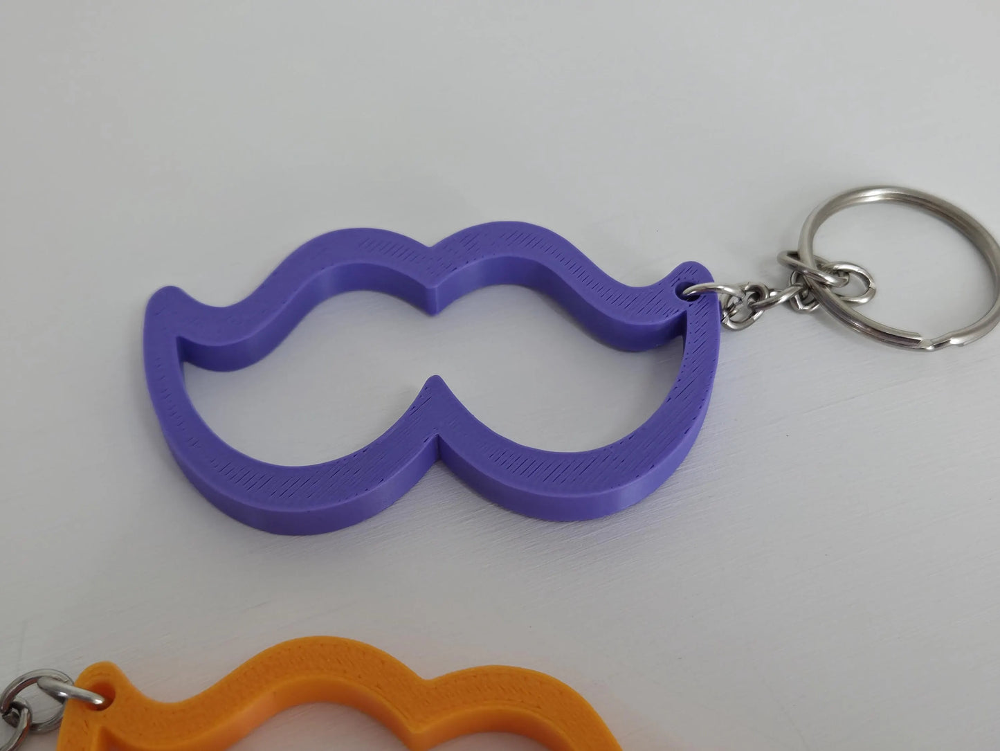 Funny Mustache Keychain
