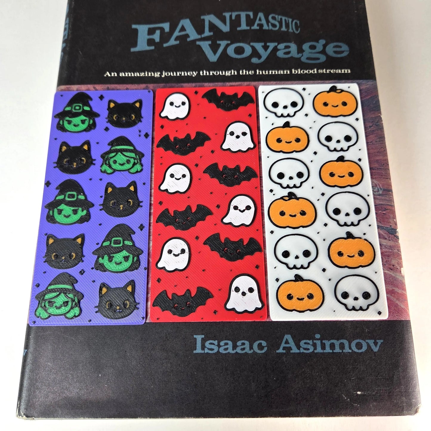 Ghost & Bat Halloween Bookmark