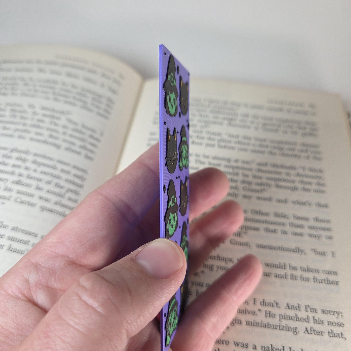 Witch and Black Cat Halloween Bookmark