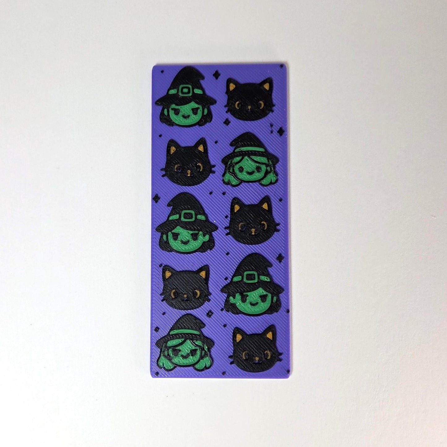 Witch and Black Cat Halloween Bookmark