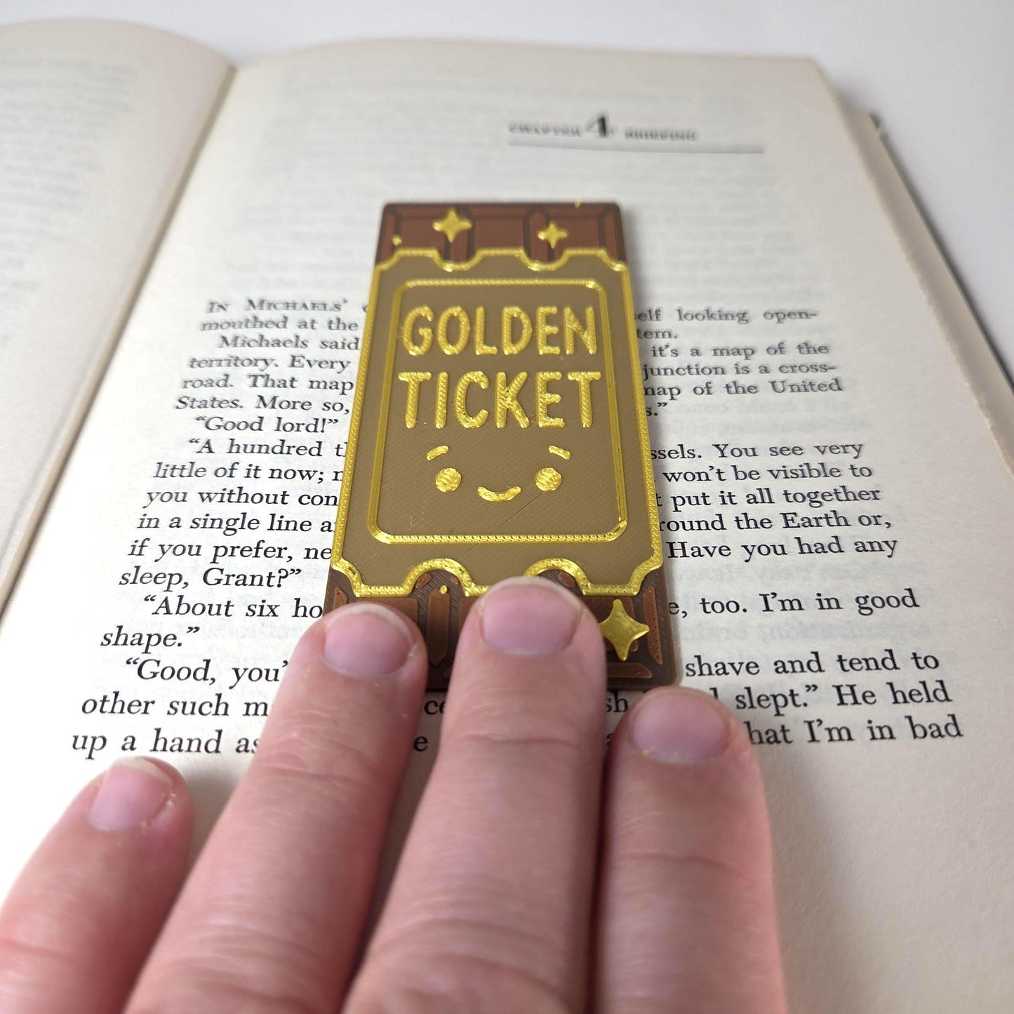 Golden Ticket Bookmark