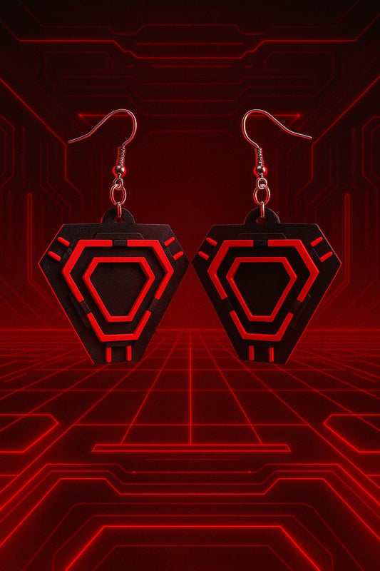Tron Ares Inspired Triangle Earrings & Pendant