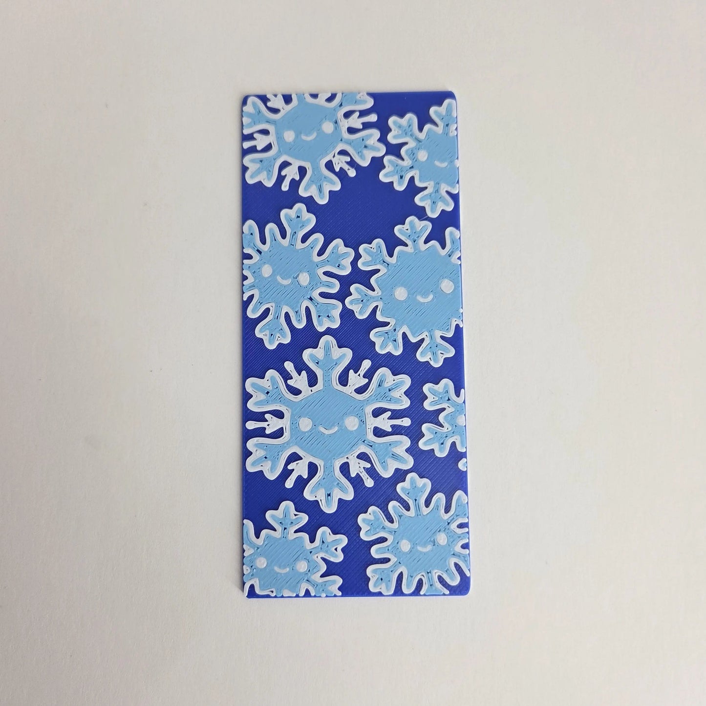 Smiling Snowflakes Winter Bookmark