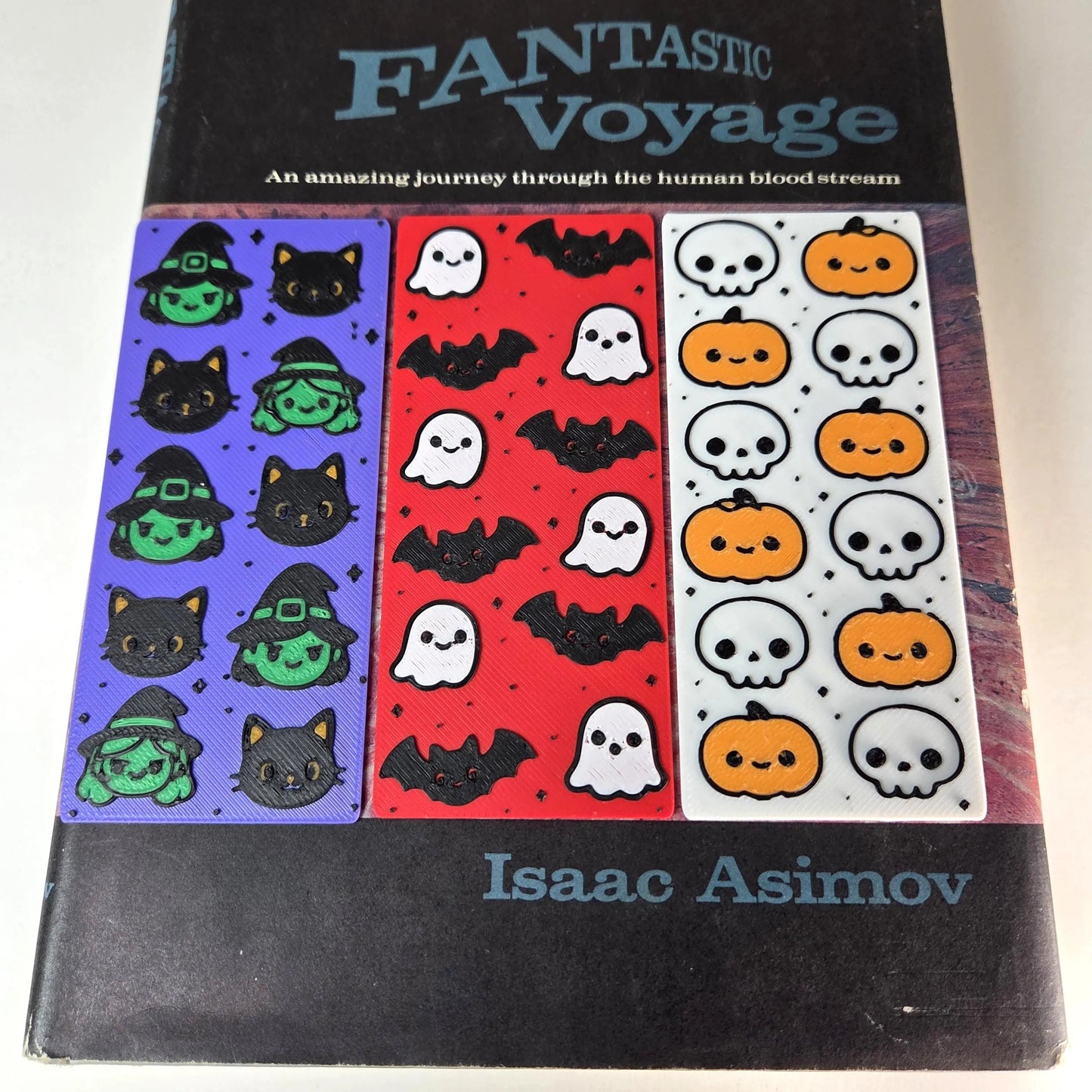 Pumpkin & Skull Halloween Bookmark