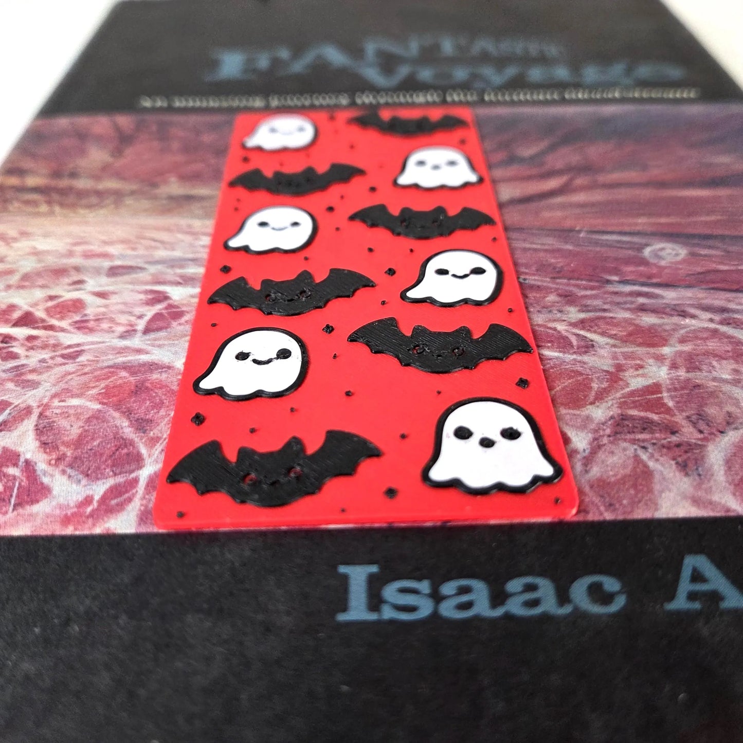 Ghost & Bat Halloween Bookmark