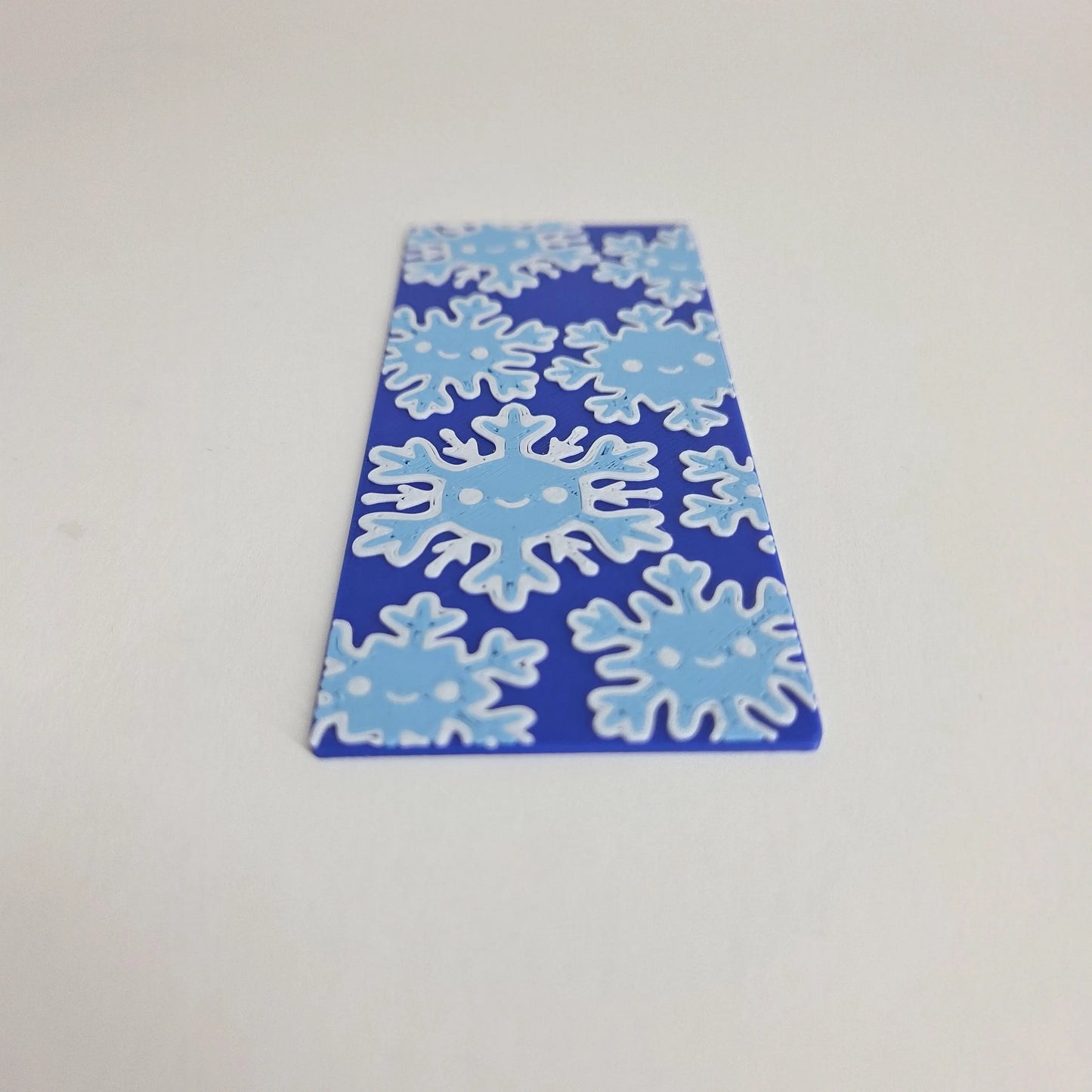 Smiling Snowflakes Winter Bookmark