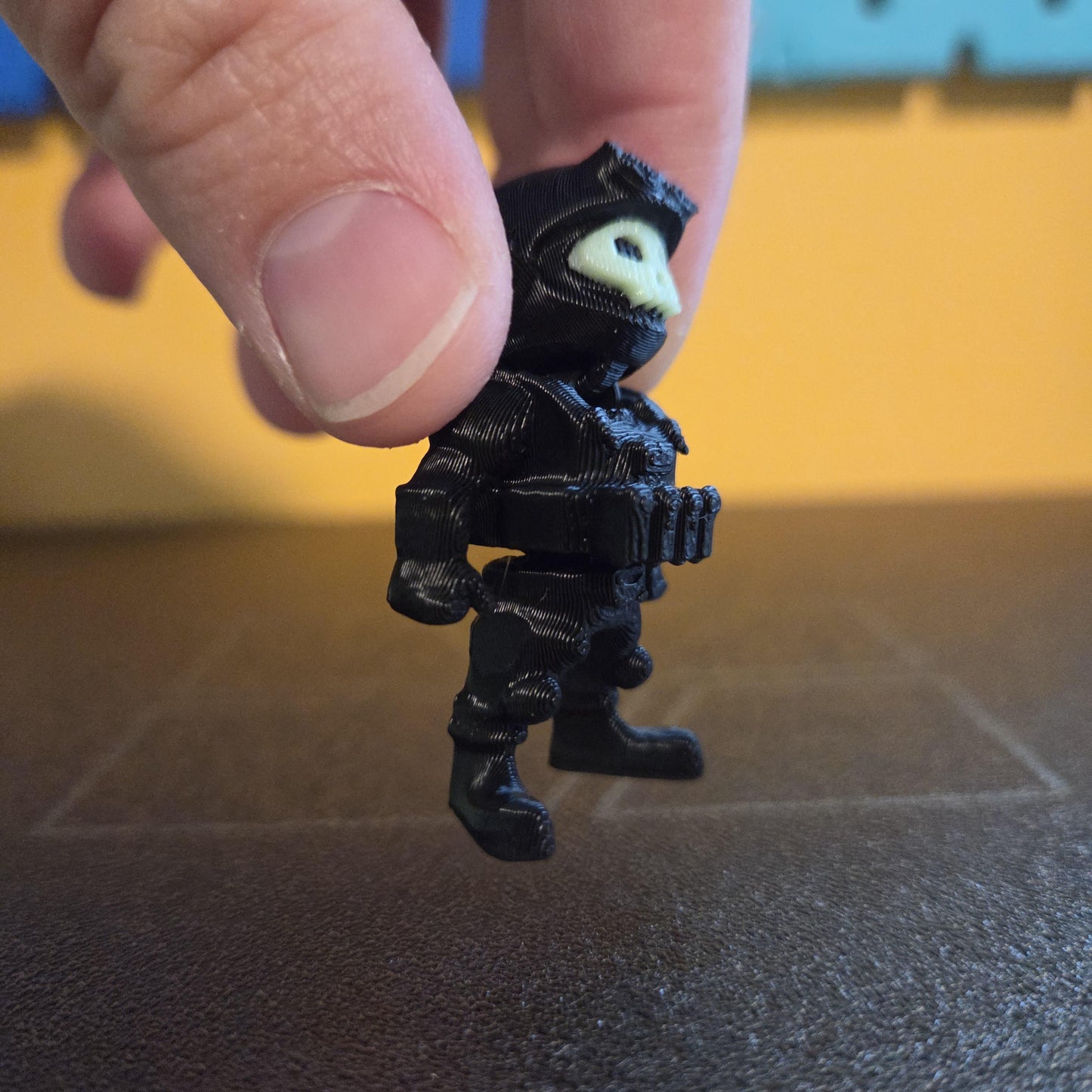 Mini Skull Soldier Flexi Figure or Keychain