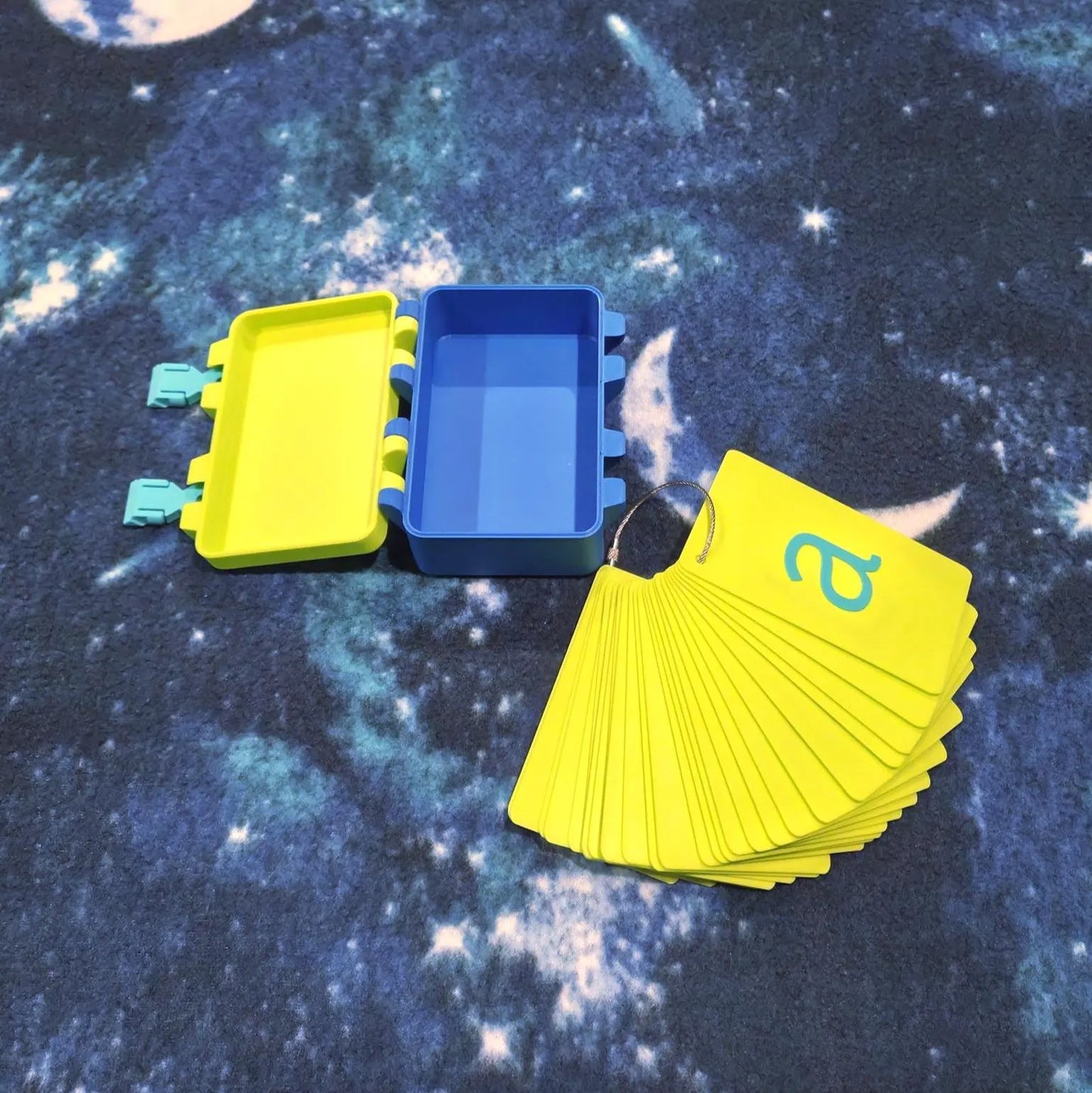 Phonics Flashcards with Storage Box & Steel Ring