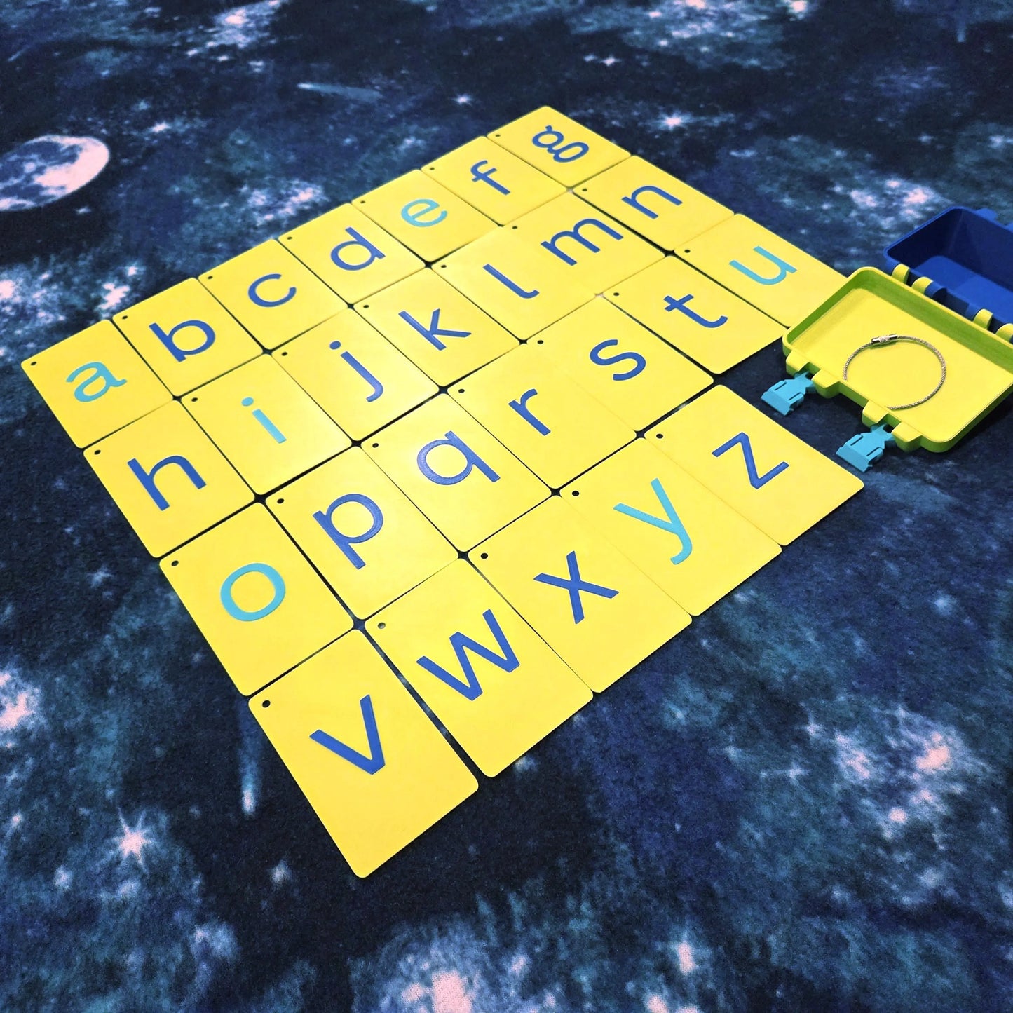 Phonics Flashcards with Storage Box & Steel Ring