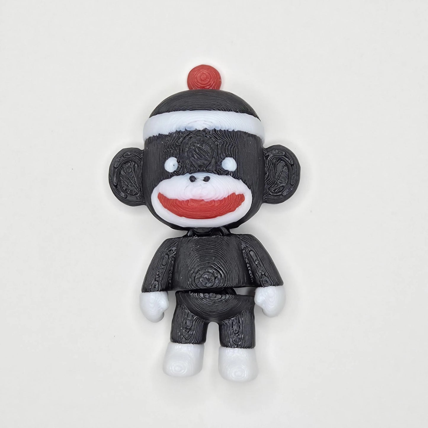 Mini Sock Monkey Flexi Toy