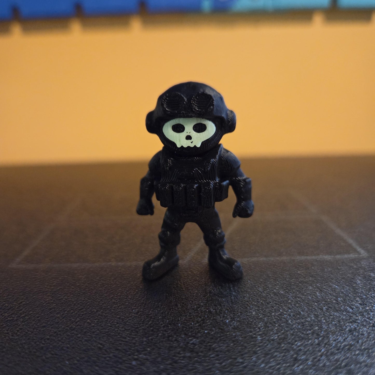 Mini Skull Soldier Flexi Figure or Keychain