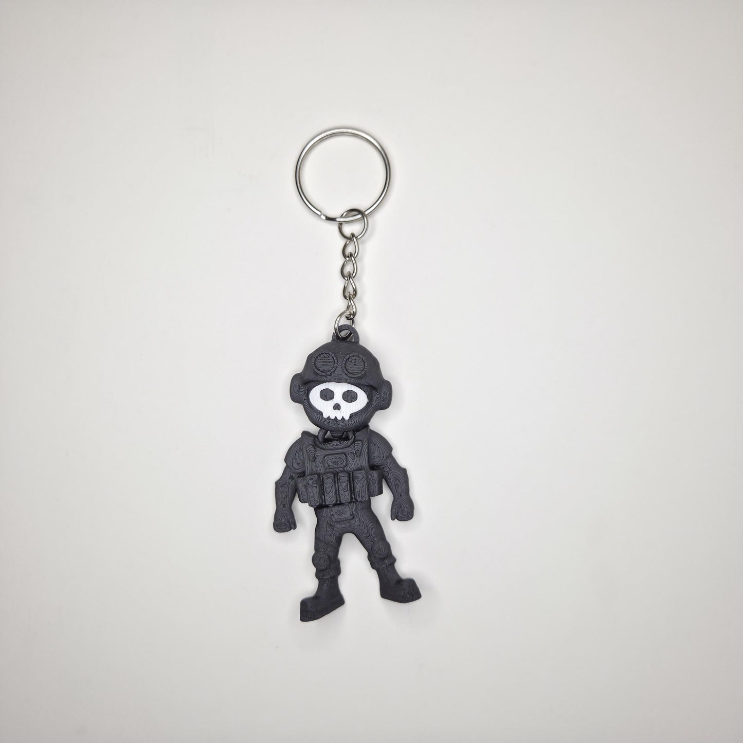Mini Skull Soldier Flexi Figure or Keychain