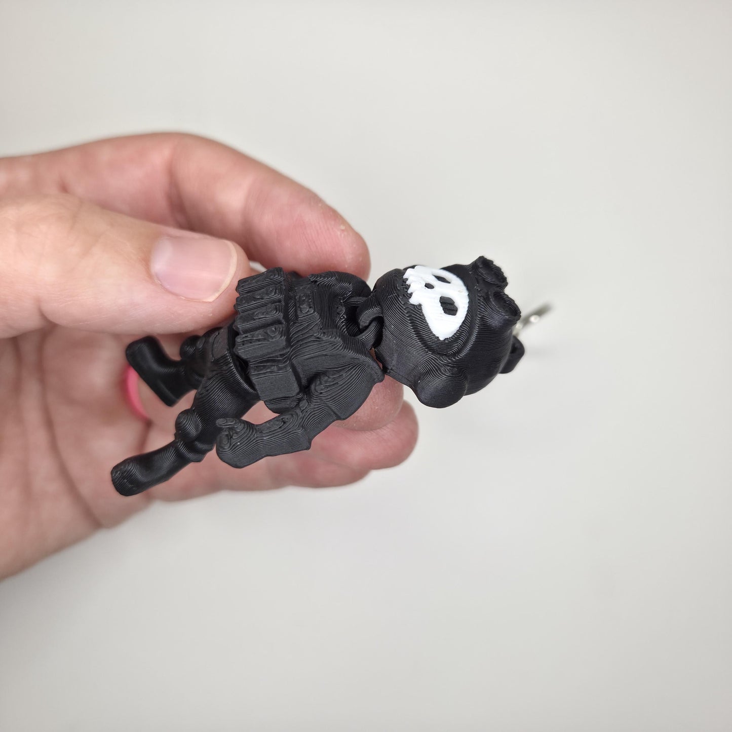 Mini Skull Soldier Flexi Figure or Keychain
