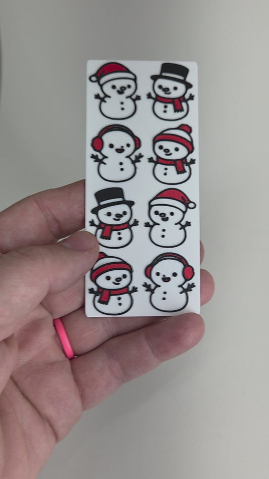 Snowman Winter Bookmark